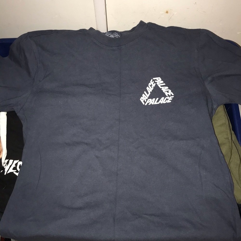 PALACE P-3 NAVY CREW TEE - SS18